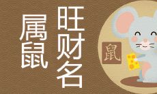 2020年属鼠旺财名字大全